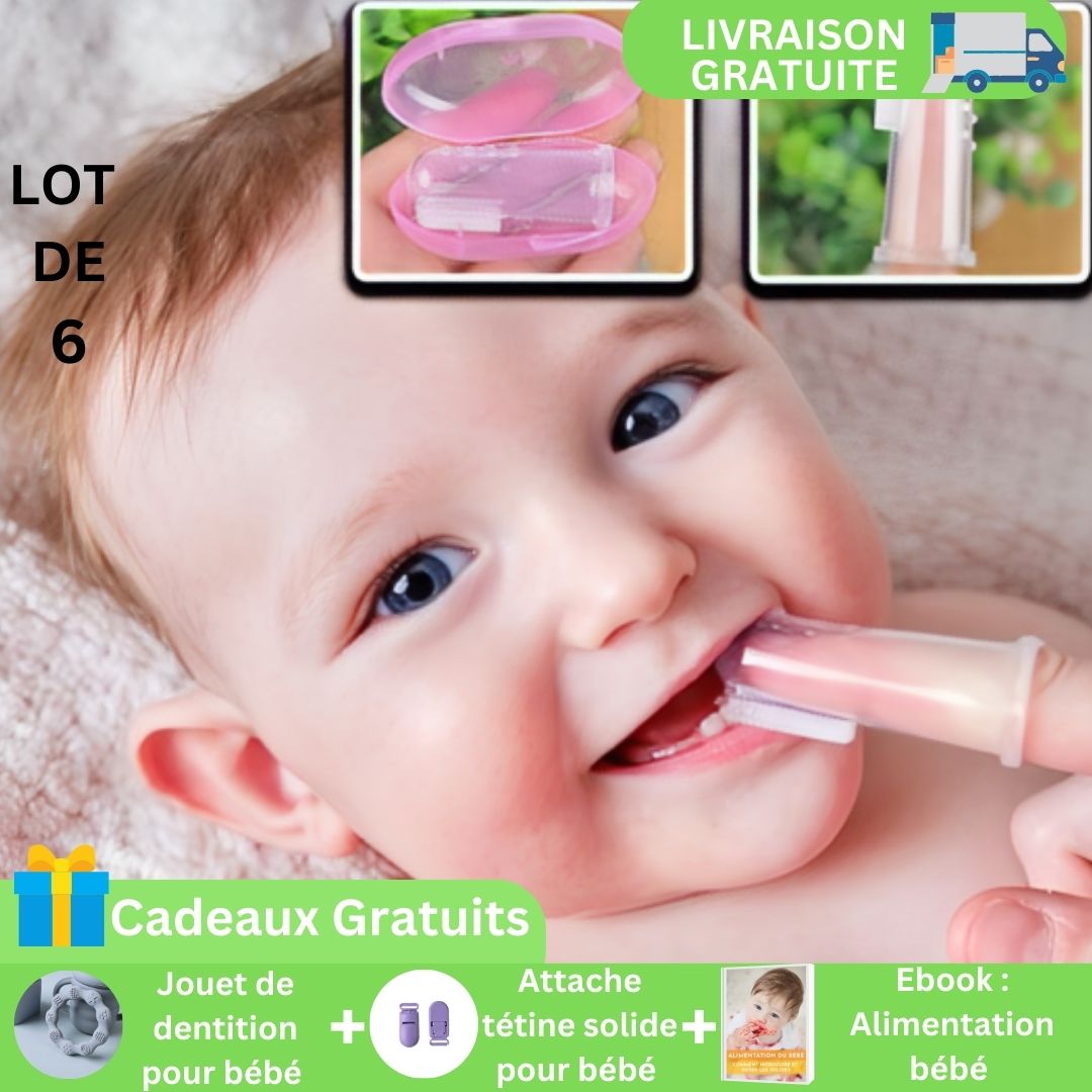 Brosse pour hygiène Bucco - Dentaire pour Bébé | Toothbrush™ durable et adoucissante - Mother baby shopping