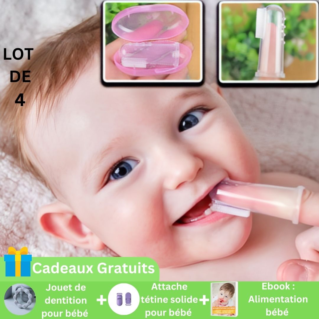 Brosse pour hygiène Bucco - Dentaire pour Bébé | Toothbrush™ durable et adoucissante - Mother baby shopping