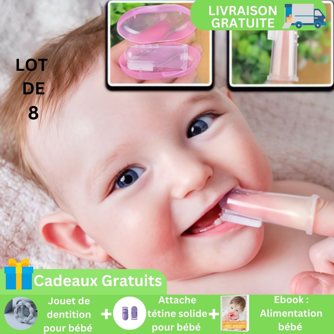 Brosse pour hygiène Bucco - Dentaire pour Bébé | Toothbrush™ durable et adoucissante - Mother baby shopping