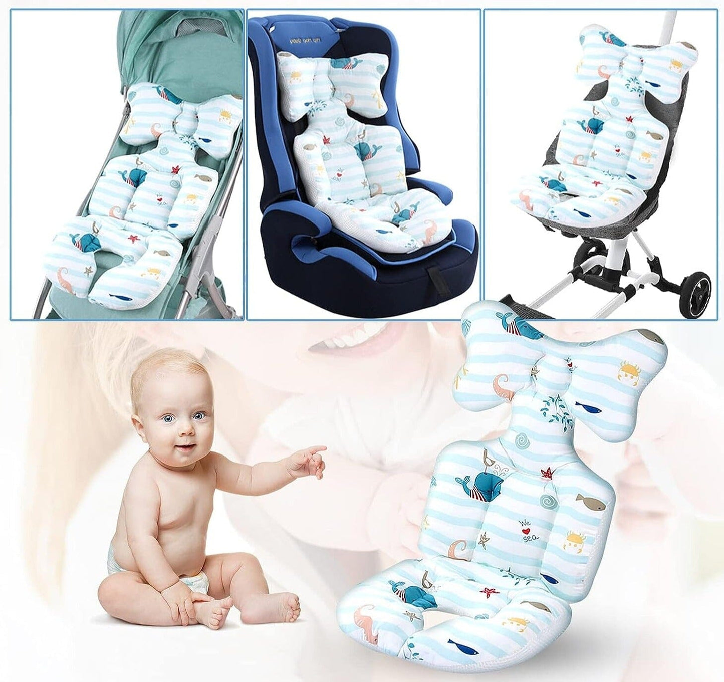 ComfyBabe™ - Coussin siège et poussette Auto - Mother baby shopping