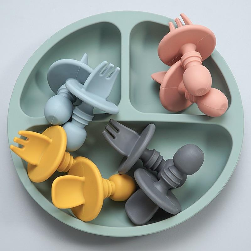 CuttieSpoon™ | Cuillère et fourchette pour bébé | Maman - Mother baby shopping