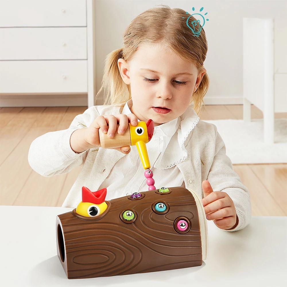 FeedingBird™ - Jouets magnétique attrape - ver | Jeux enfants - Mother baby shopping