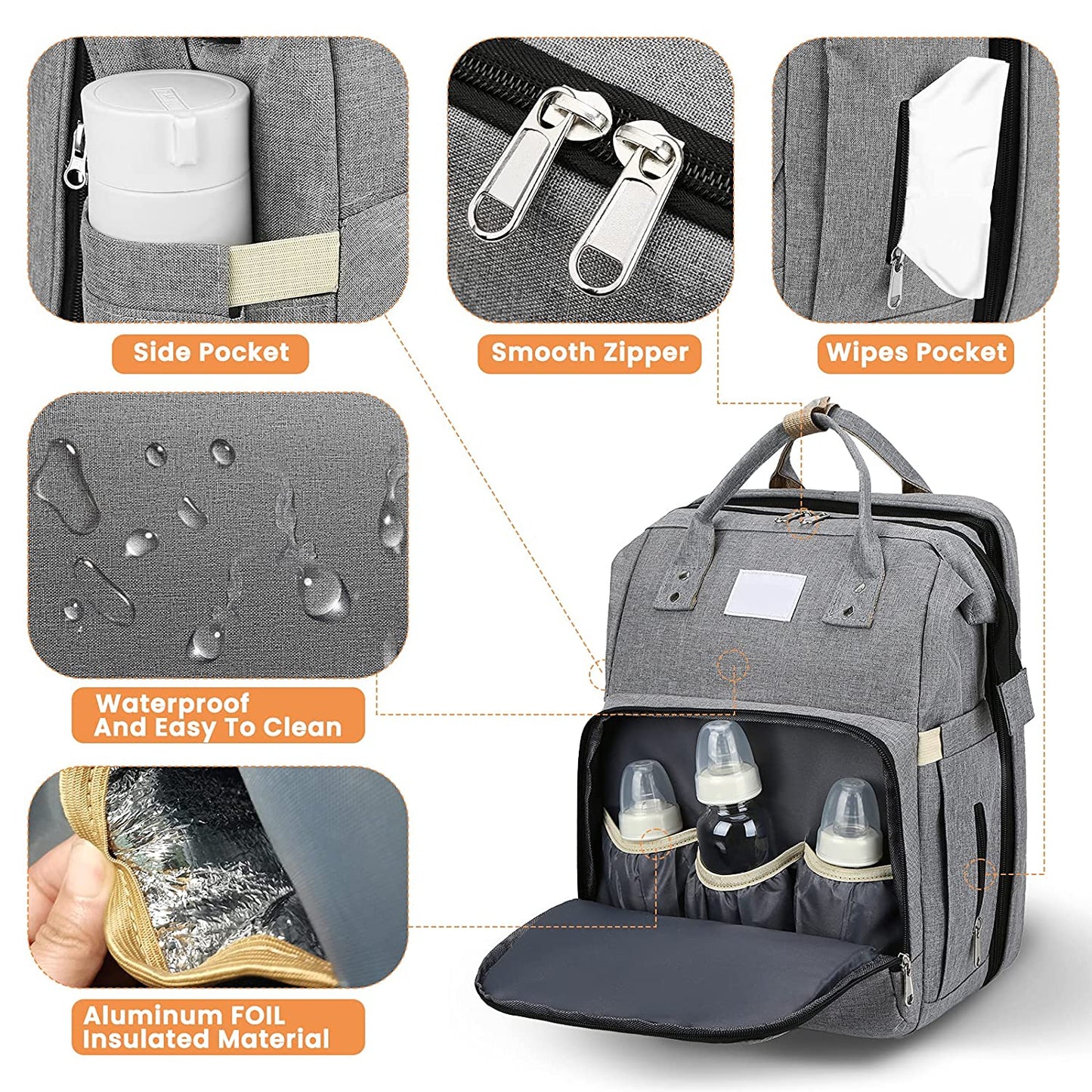 Sac à langer portatif | Berceau de voyage BabyNappy™ - Mother baby shopping