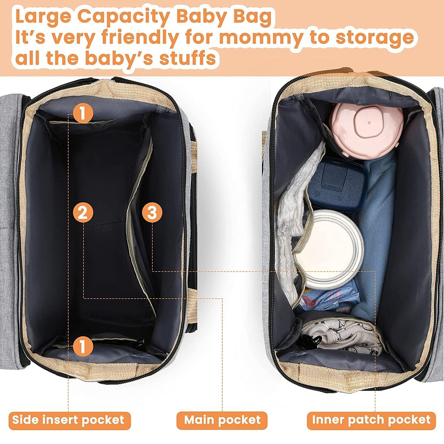 Sac à langer portatif | Berceau de voyage BabyNappy™ - Mother baby shopping