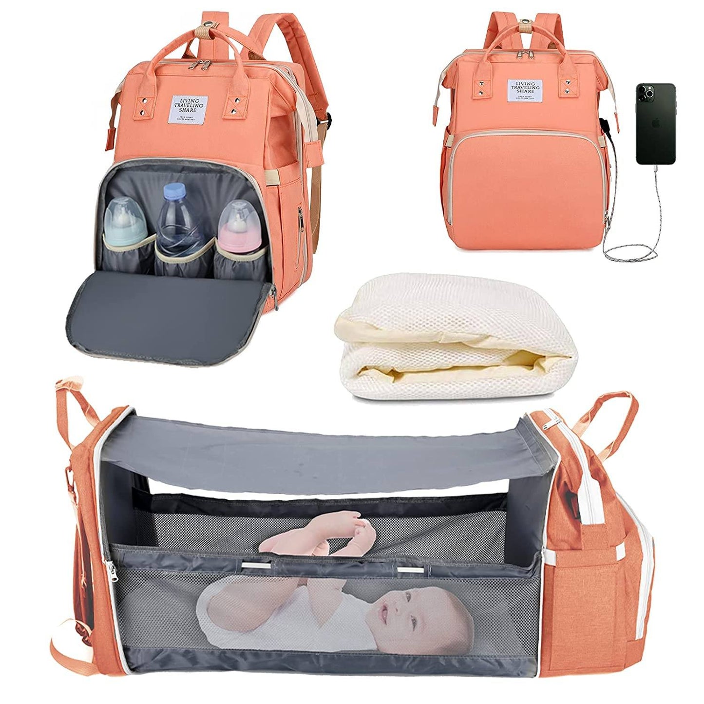 Sac à langer portatif | Berceau de voyage BabyNappy™ - Mother baby shopping