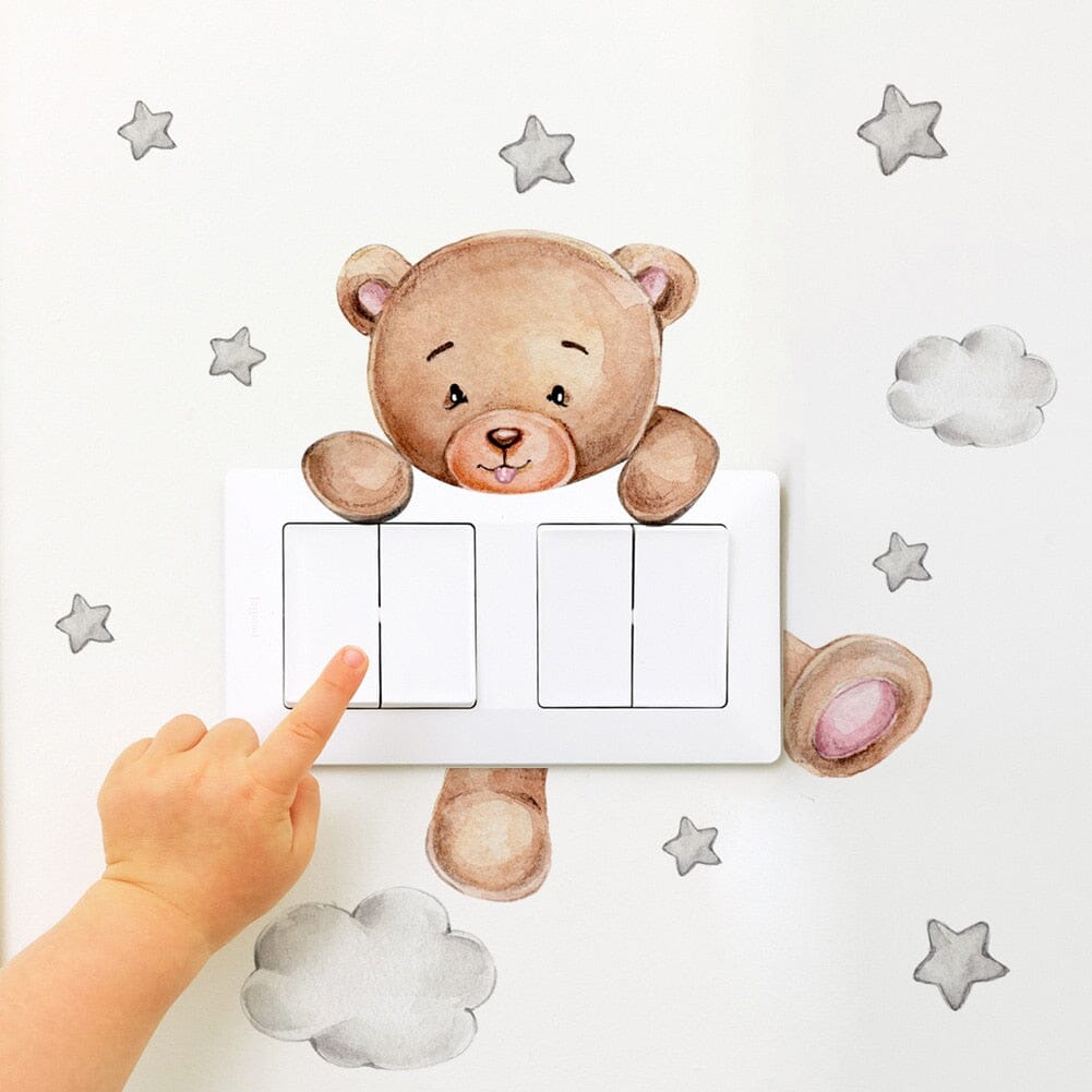 Stickybear™ - Sticker ourson décoratif | Chambre d'enfants - Mother baby shopping