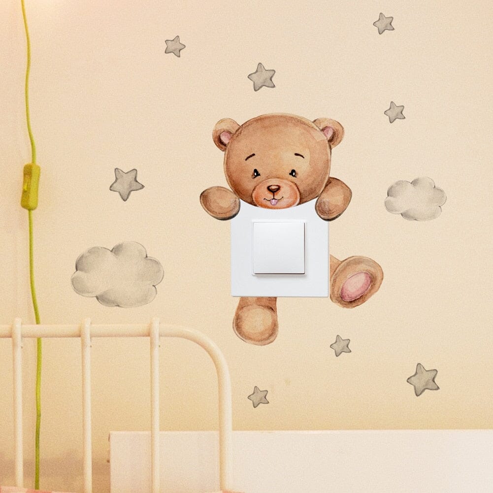 Stickybear™ - Sticker ourson décoratif | Chambre d'enfants - Mother baby shopping