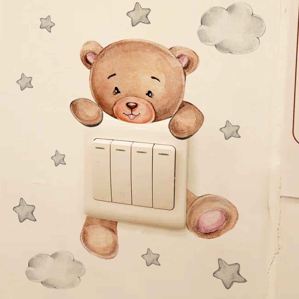 Stickybear™ - Sticker ourson décoratif | Chambre d'enfants - Mother baby shopping
